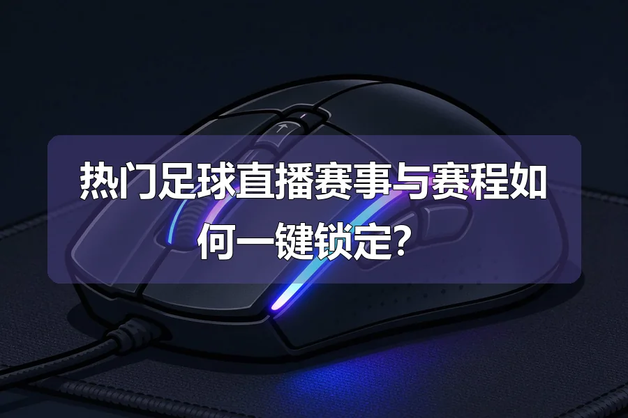 热门足球直播赛事与赛程如何一键锁定?